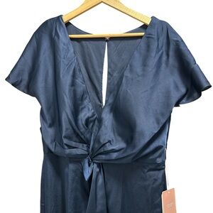Elegant Dark Navy Blue Dress Stacees‎ US14 Wedding Bridesmaid Events